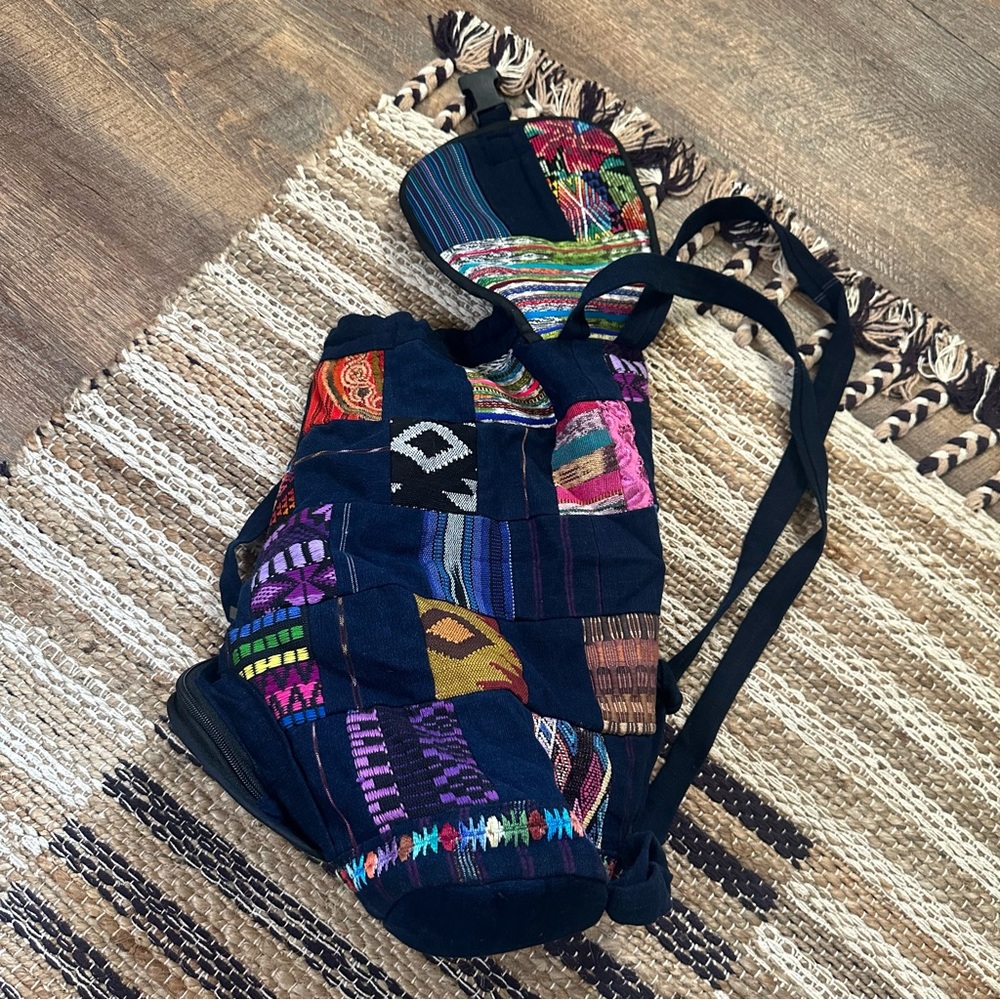 ☾ HANDMADE patchwork backpack - Picture 8 of 10
